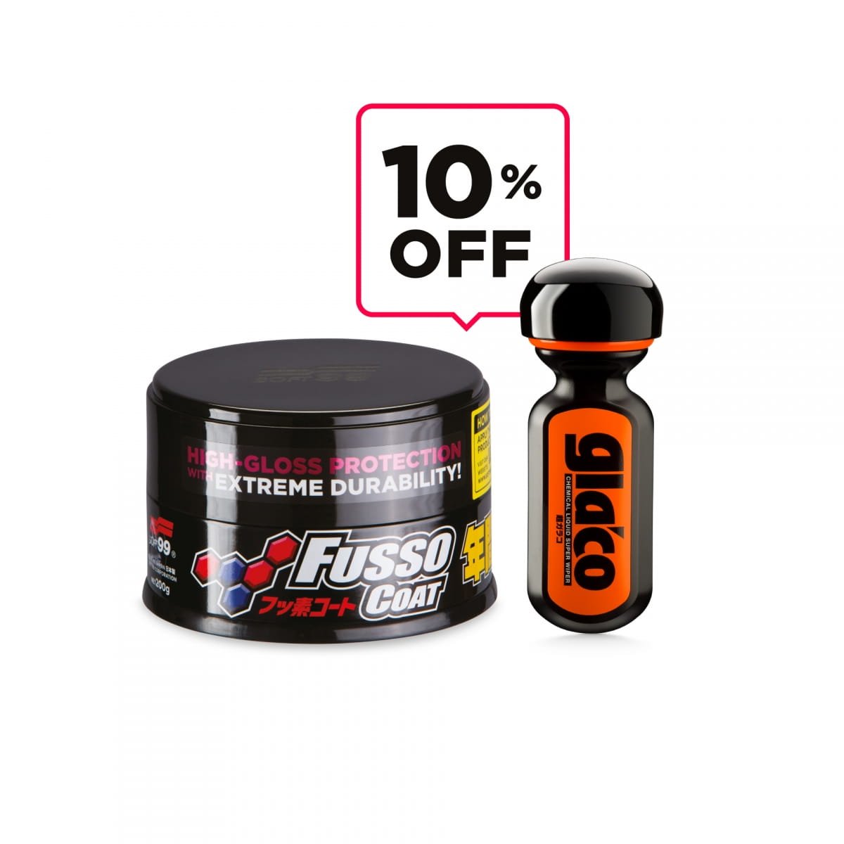 Soft99 Protection Set New Fusso Dark + Glaco