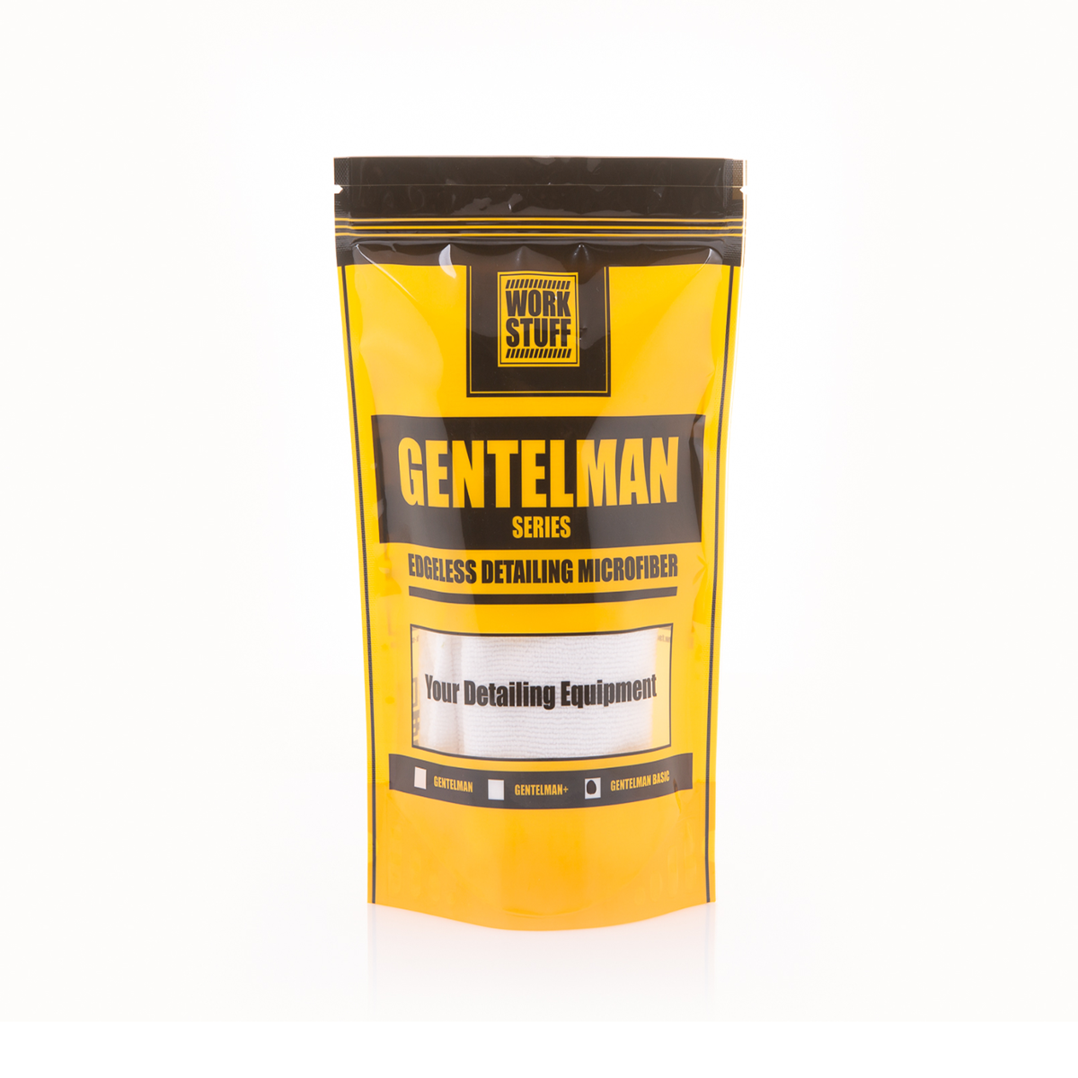 WORK STUFF Gentleman Basic White 350gsm 40x40cm Mikrofibra Bezszwowa Biała