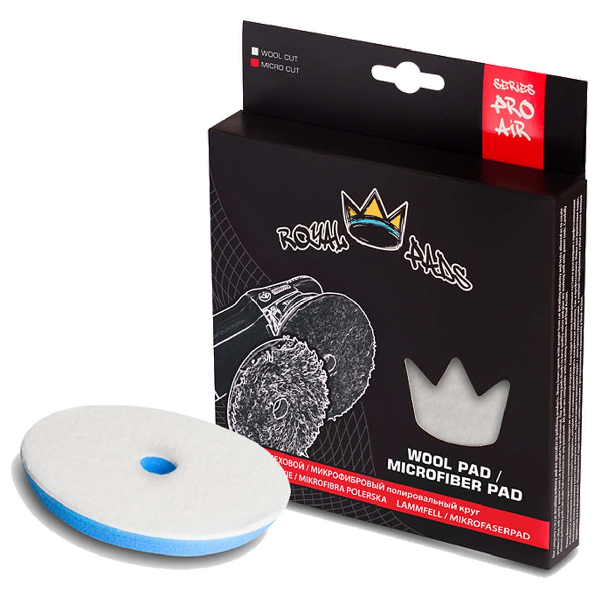 ROYAL PADS Air Micro Cut 80mm Pad Mikrofibrowy Tnący