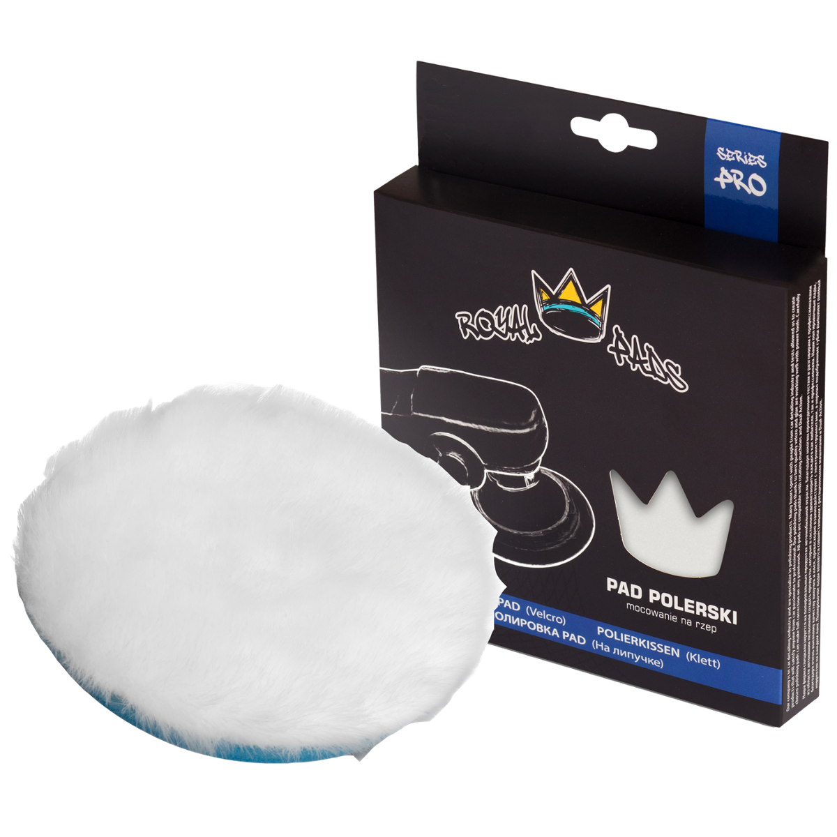 ROYAL PADS Natural WoolCut 160mm Pad z Futrem Naturalnym i Twardą Przekładką Piankową