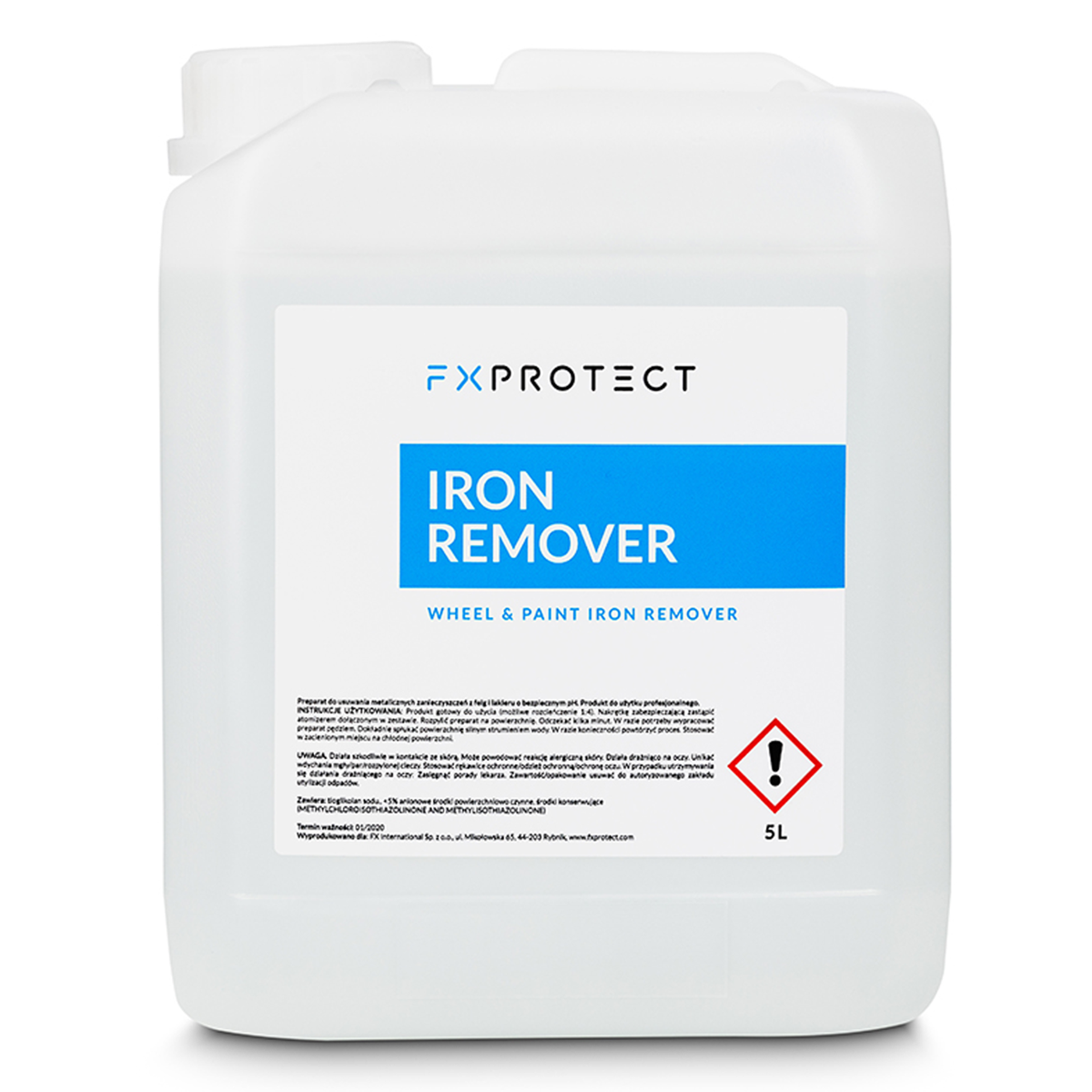 FX PROTECT Iron Remover 5L - Deironizer / Preparat do czyszczenia felg