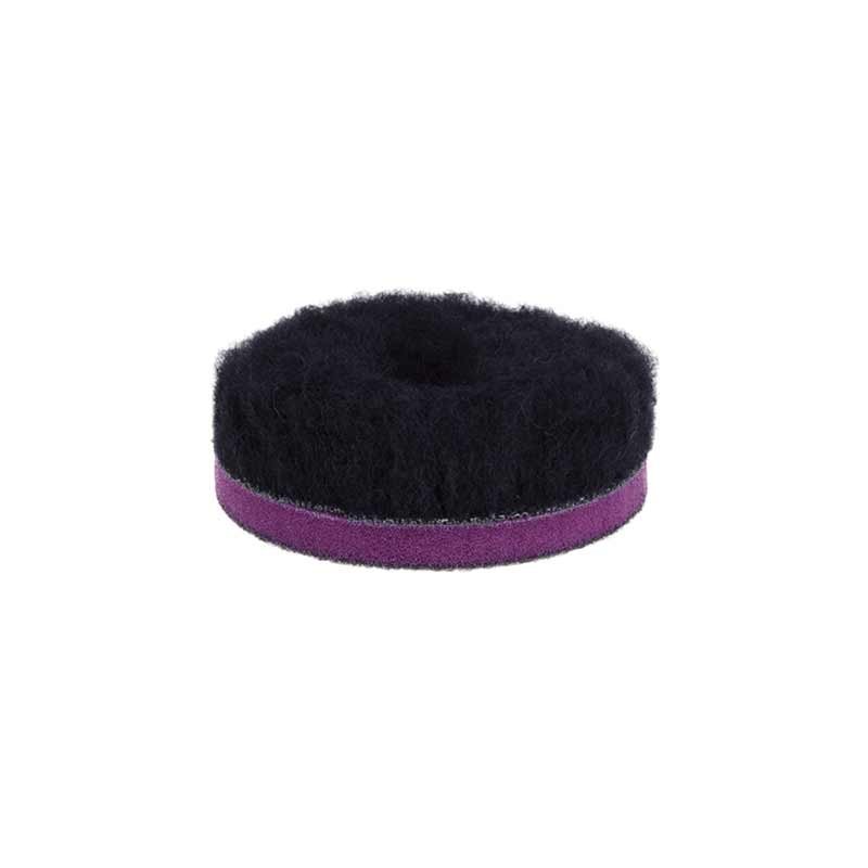 ZviZZer "Doodle" Wool-Pad Black Ø 80/25/80mm - Pad wełniany czarny, futro polerskie - obrazek 2