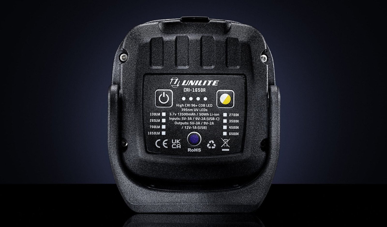 UNILITE CRI-1650R KOMPAKTOWA LAMPA CRI 96+ - obrazek 5