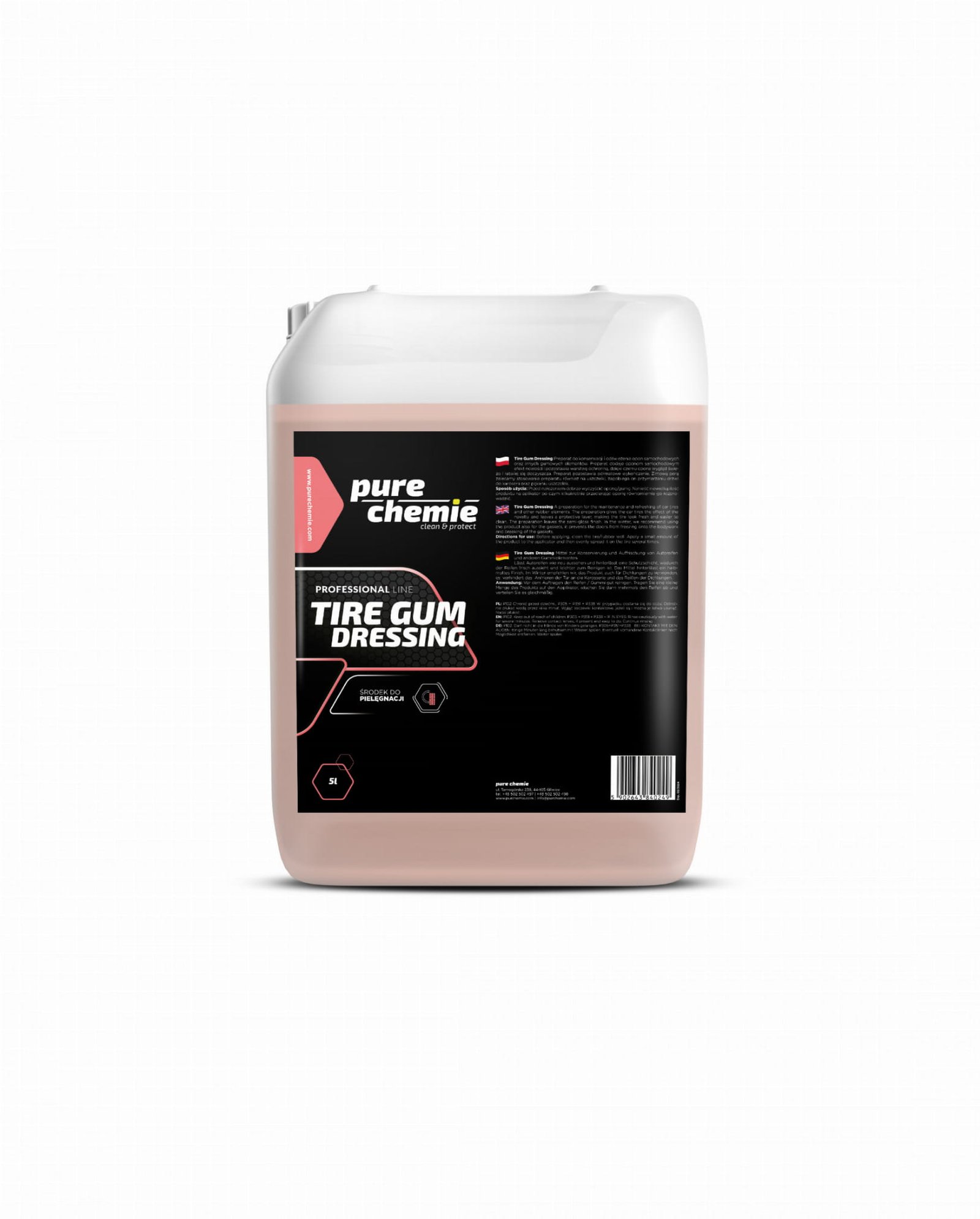 PURE CHEMIE TIRE GUM DRESSING 5L - Dressing do opon w połysku