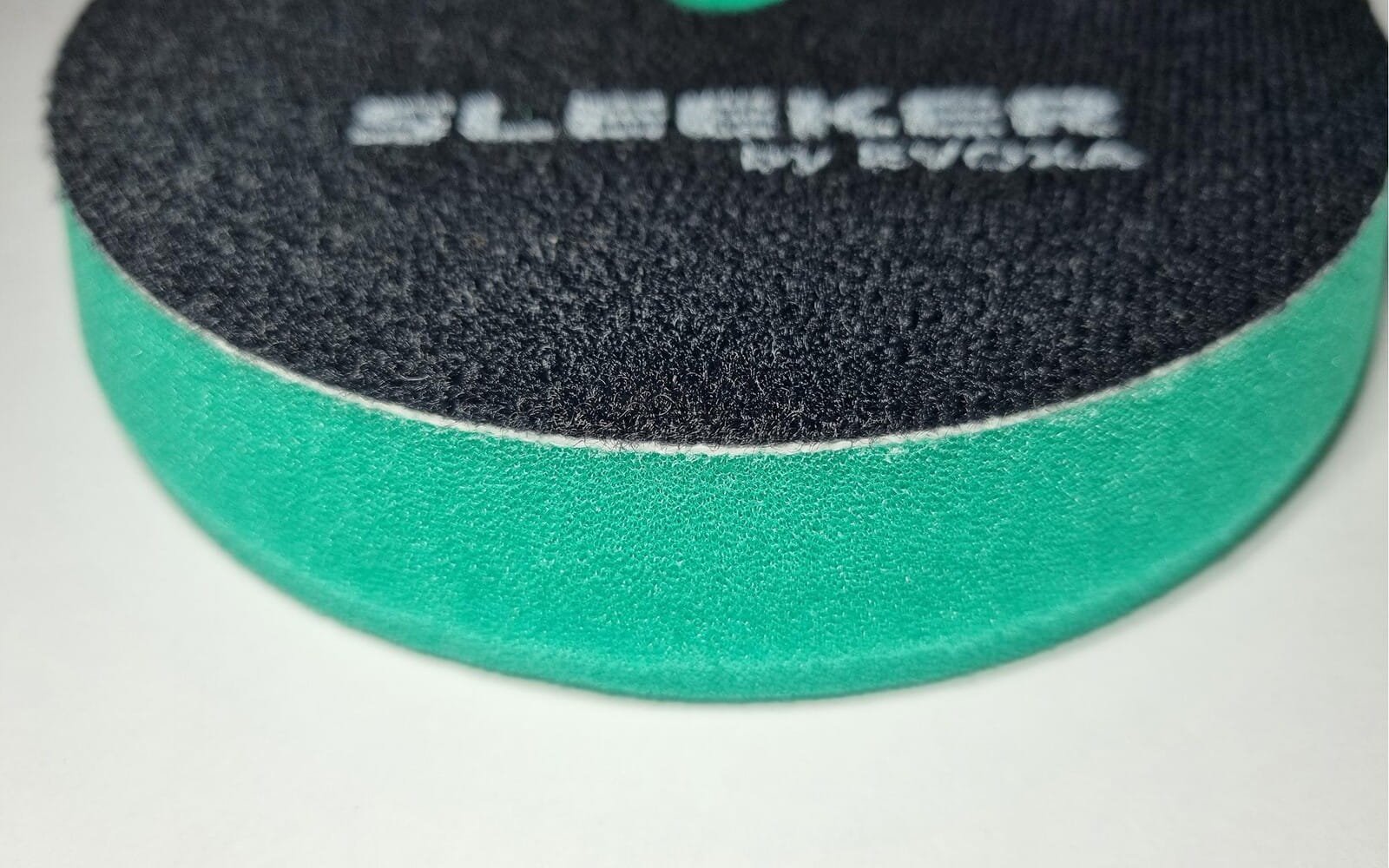 EVOXA SLEEKER Uni-Pro Green 130x140mm RO+DA Cut Pad Polerski Zielony - obrazek 2