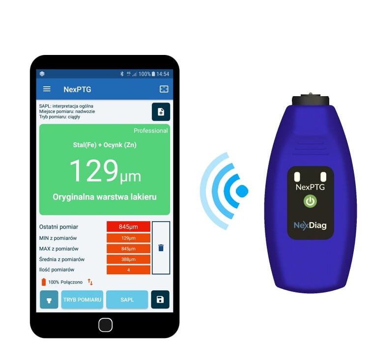 NEXDIAG Professional - Miernik Grubości Lakieru - obrazek 3