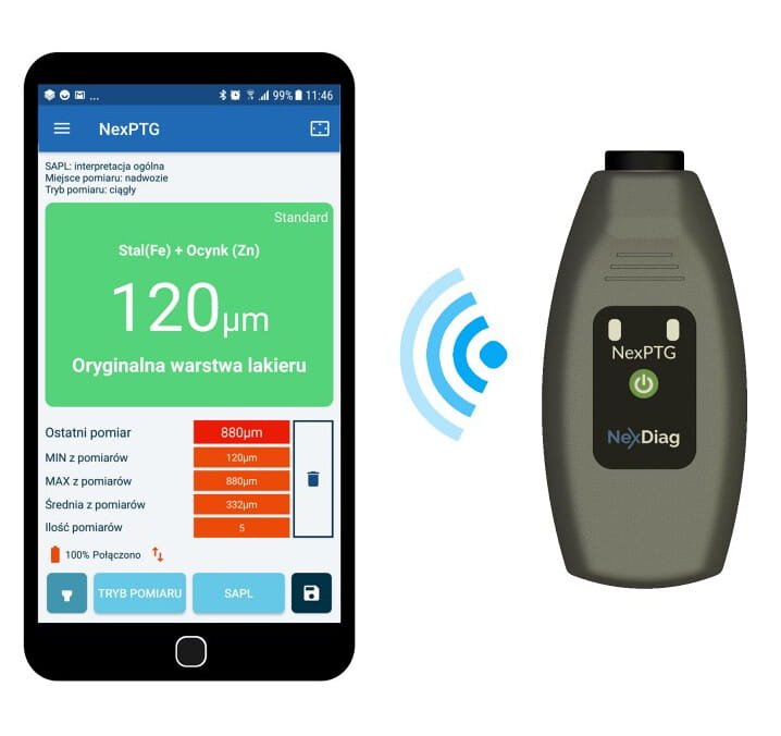 NEXDIAG Standard - Miernik Grubości Lakieru - obrazek 3