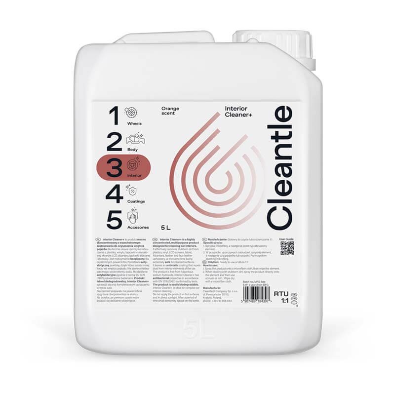 Cleantle Interior Cleaner+ 5L - Gotowy produkt do czyszczenia wnętrza