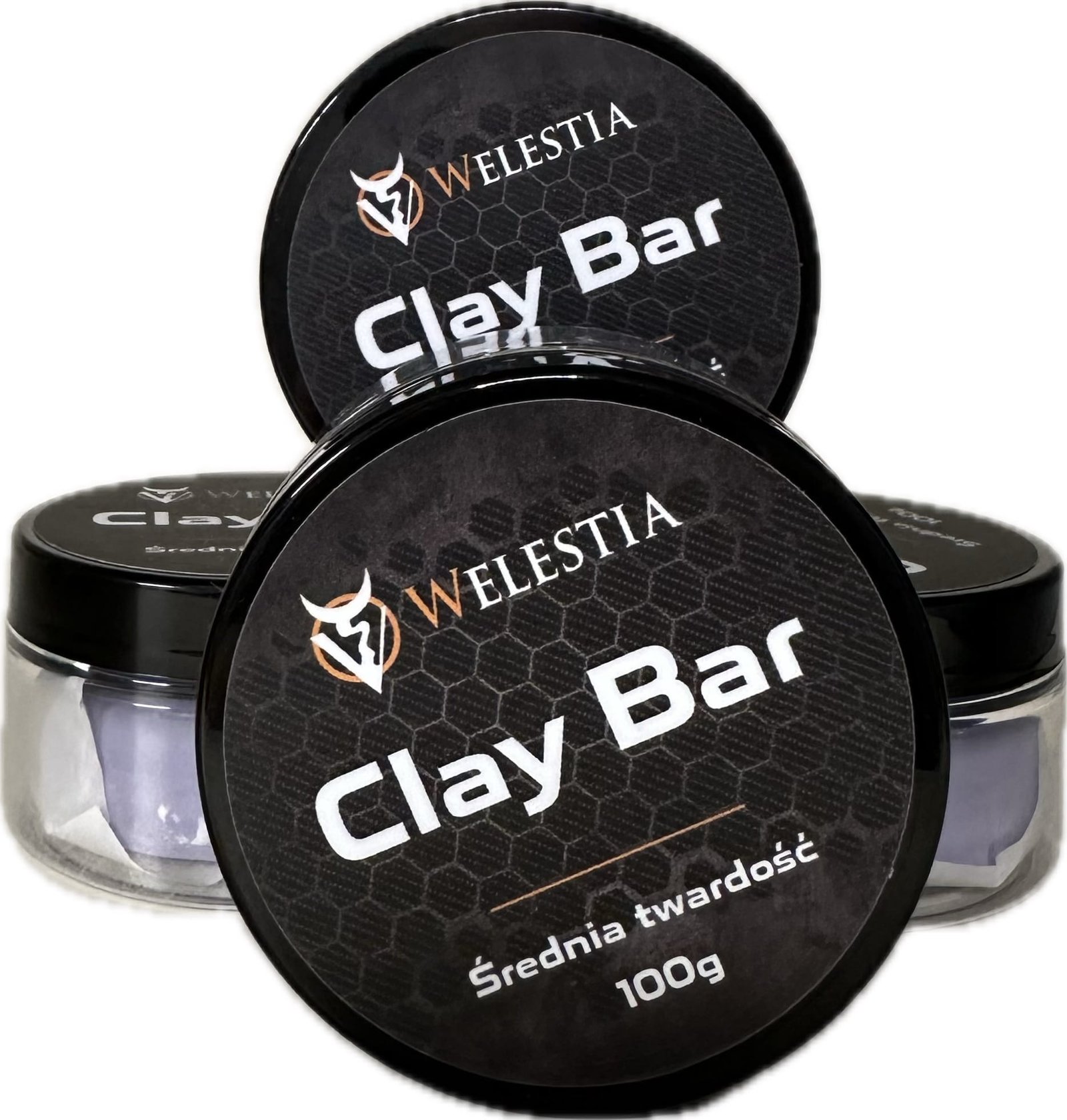 Welestia Clay Bar 100g - Średnia glinka do lakieru, zpachowa - obrazek 3