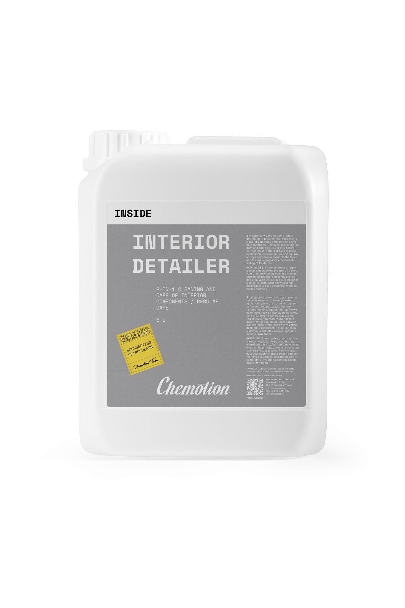 CHEMOTION Interior Detailer 5L - preparat do czyszczenia i pielęgnacji elementów wewnętrznych